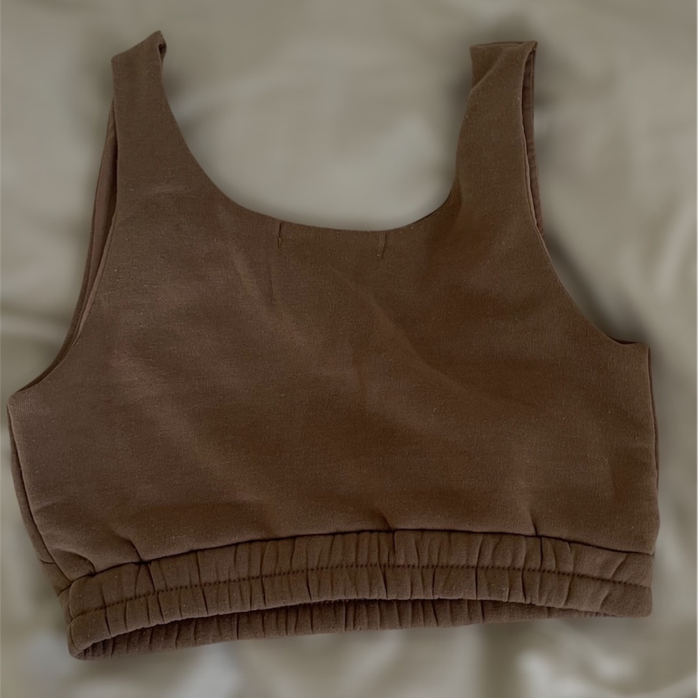 Beige Crop top shirt